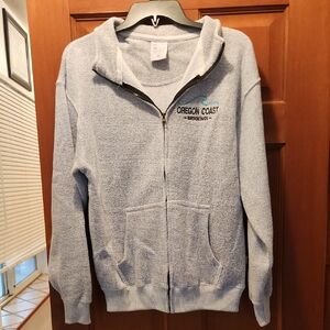 Soft Warm Oregon Coast Zip Up Sweatshirt With Pockets